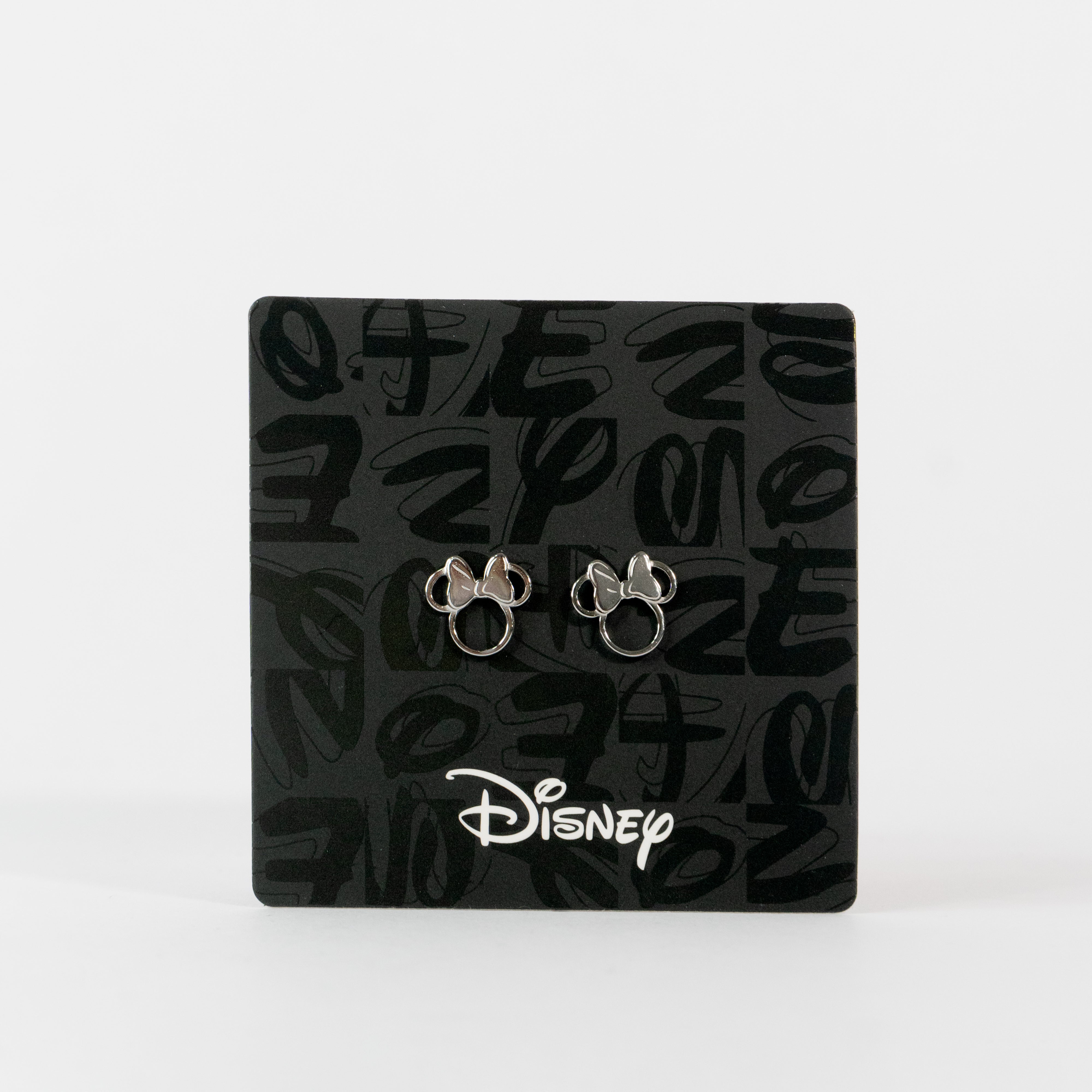 Aretes Plateado Minnie