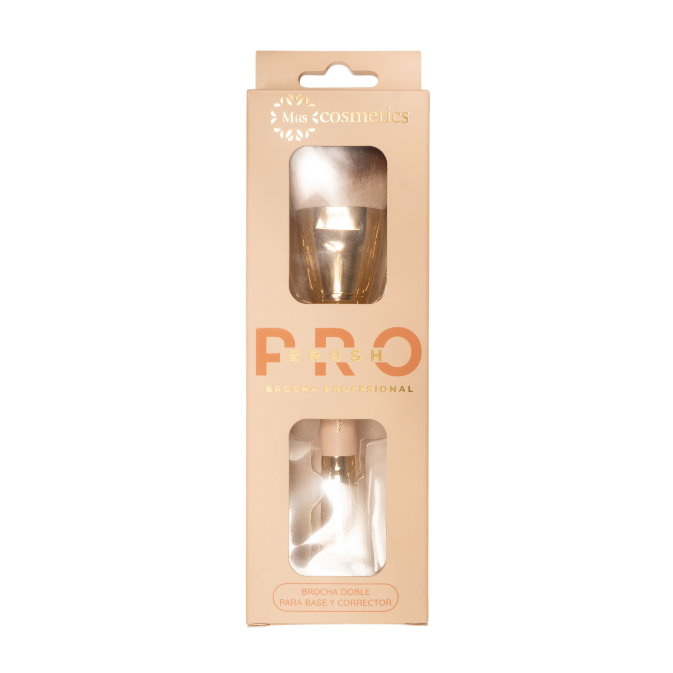 Brocha Doble Base-Corrector Pro Miis Cosmetics
